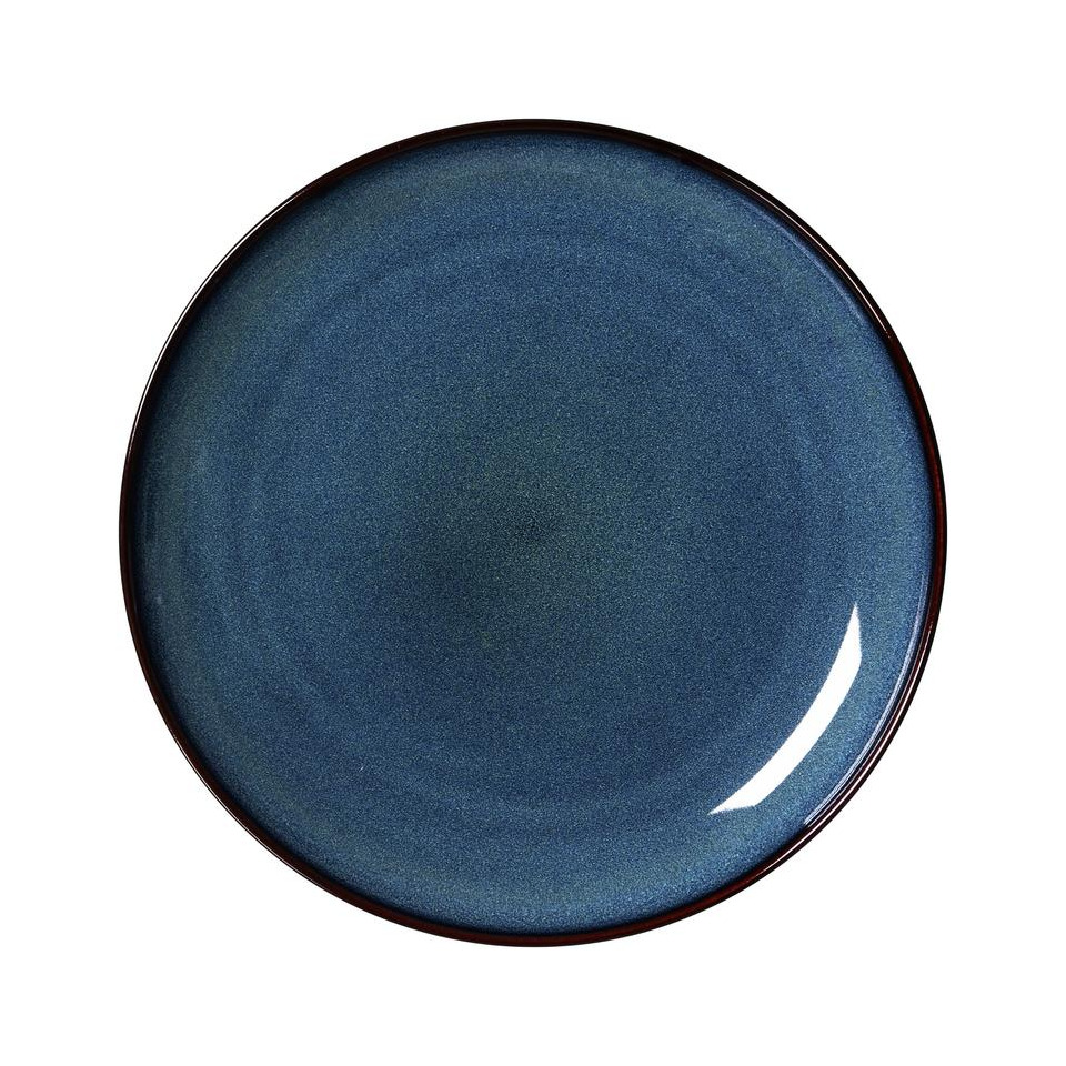 Frühstücksteller bali - Ø 20,5 cm, Keramik, blau, 6 Stück
