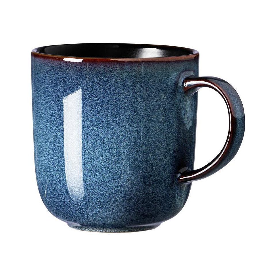 Kaffeebecher bali - 400 ml, Keramik, blau, 6 Stück