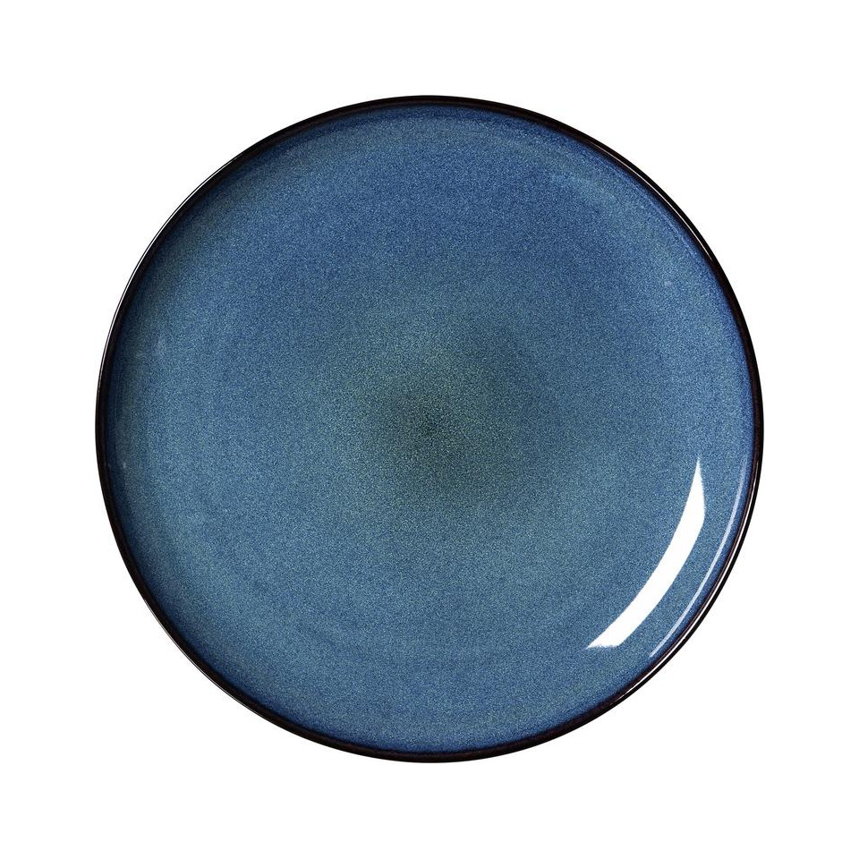 Speiseteller bali - Ø 27,5 cm, Keramik, blau, 6 Stück