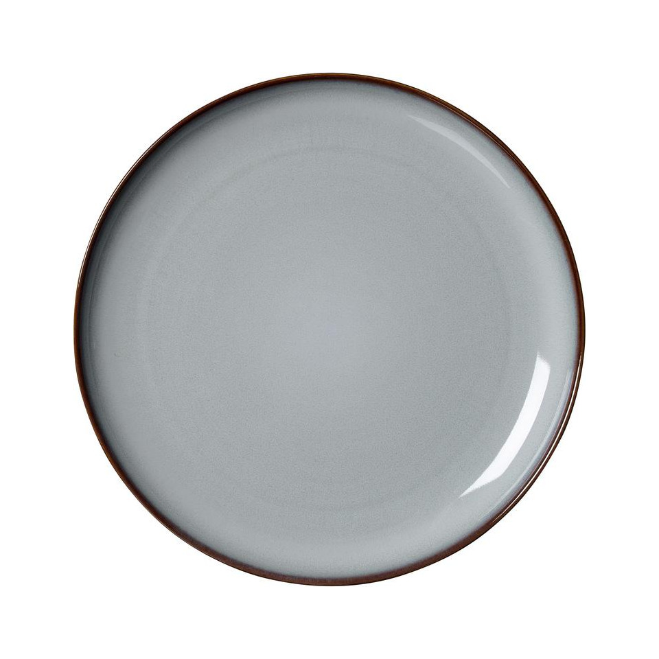 Speiseteller portofino - Ø 27,5 cm, Steinzeug, grau, 6 Stück