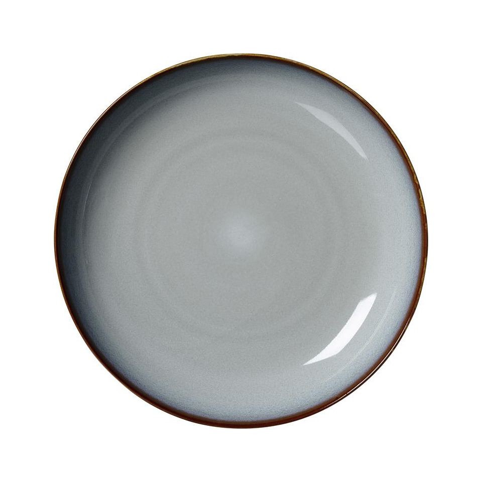 Suppenteller portofino - Ø 23 cm, Steinzeug, grau, 6 Stück