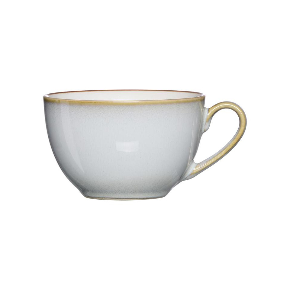Kaffee Obertasse portofino - 220 ml, Steinzeug, grau, 6 Stück