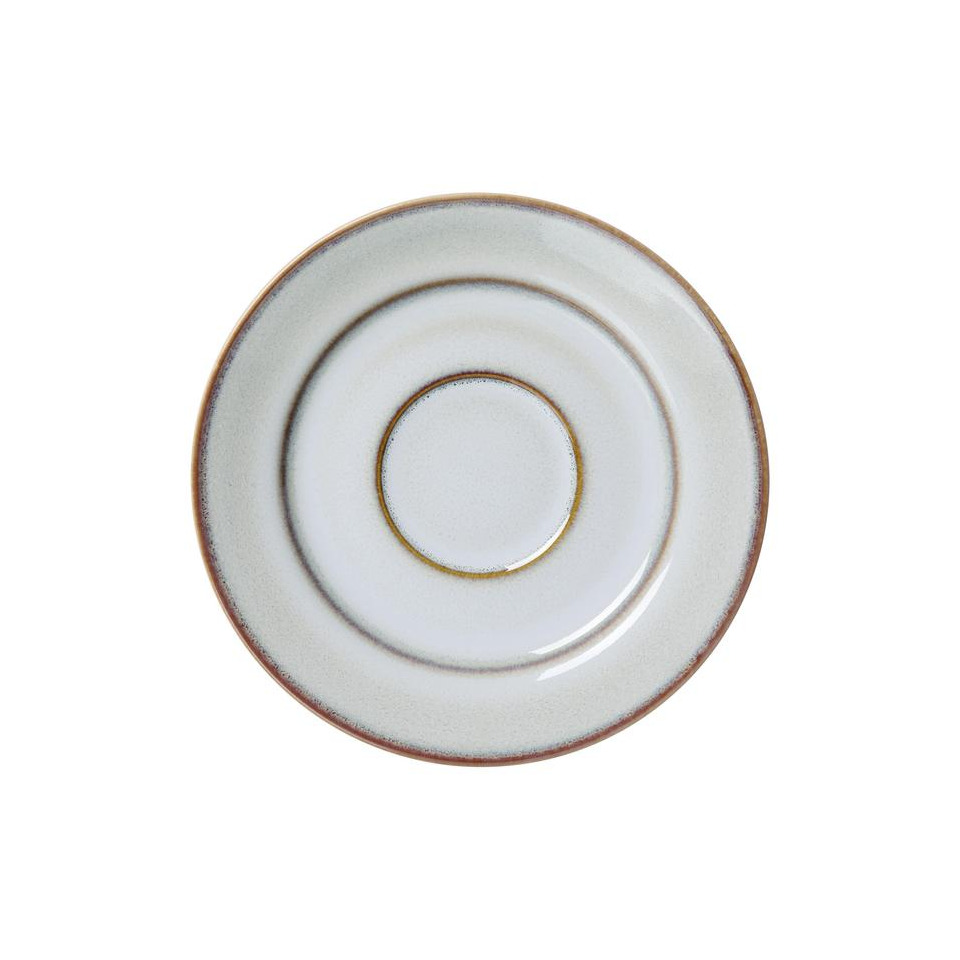 Kaffee Untertasse portofino - Ø 15,5 cm, Steinzeug, grau, 6 Stück