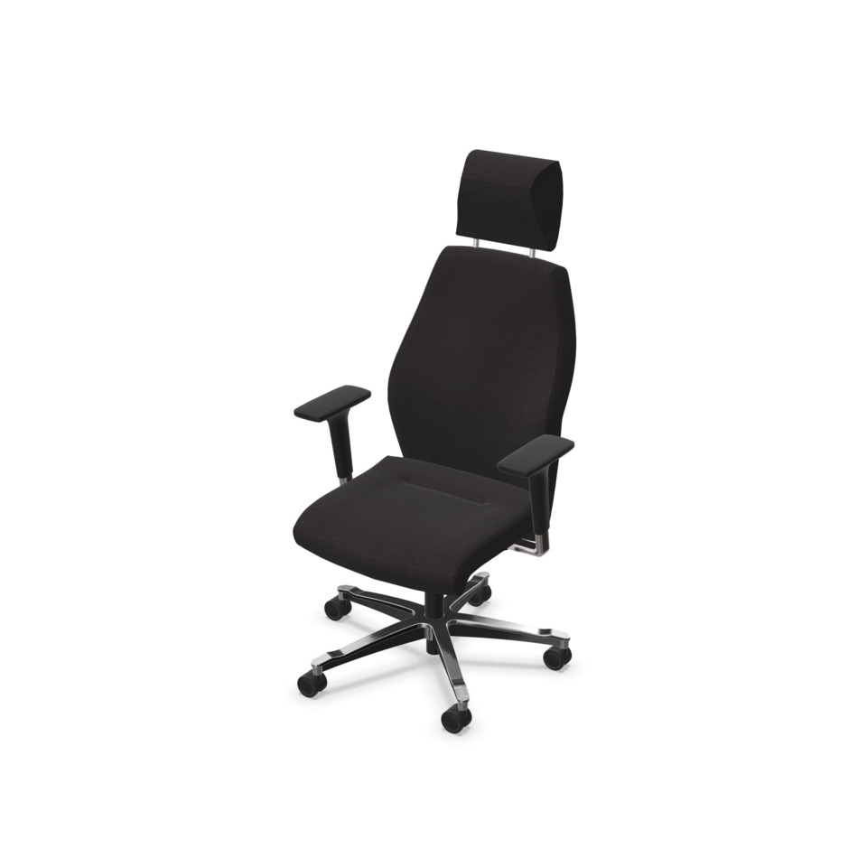 Sessel Tec 24/7, Echtleder, schwarz