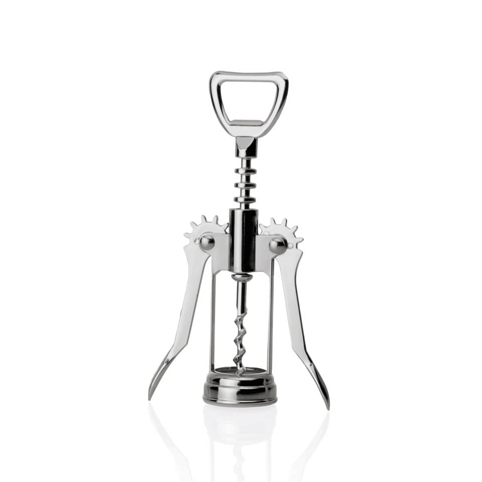Küchenhelfer Hebelkorkenzieher - 17 cm, Messing verchromt