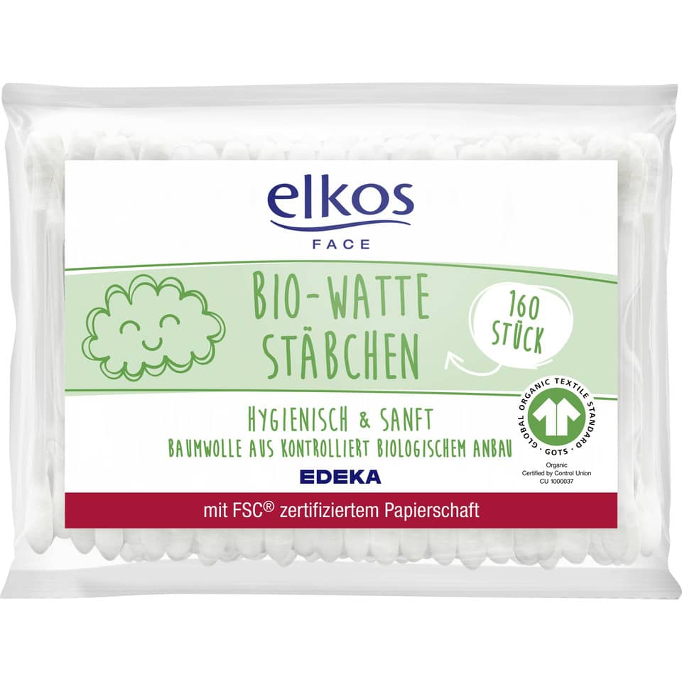 Bio-Wattestäbchen Nachfüller - 160 Stück