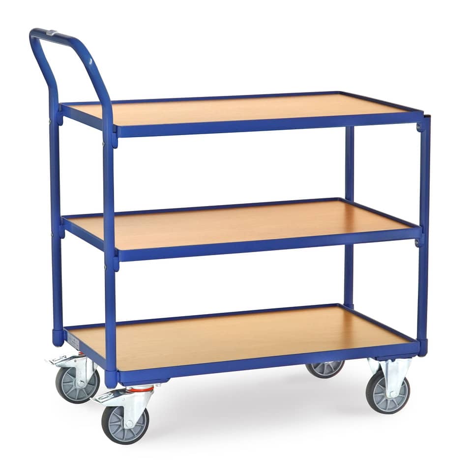 Tischwagen - 3 Etagen, 850 x 500 mm, bis 300 kg