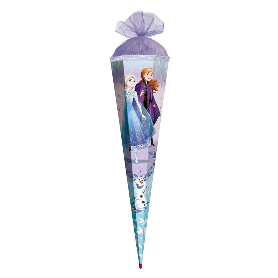 Schultüte Disney Frozen - eckig, 85 cm, Glitter