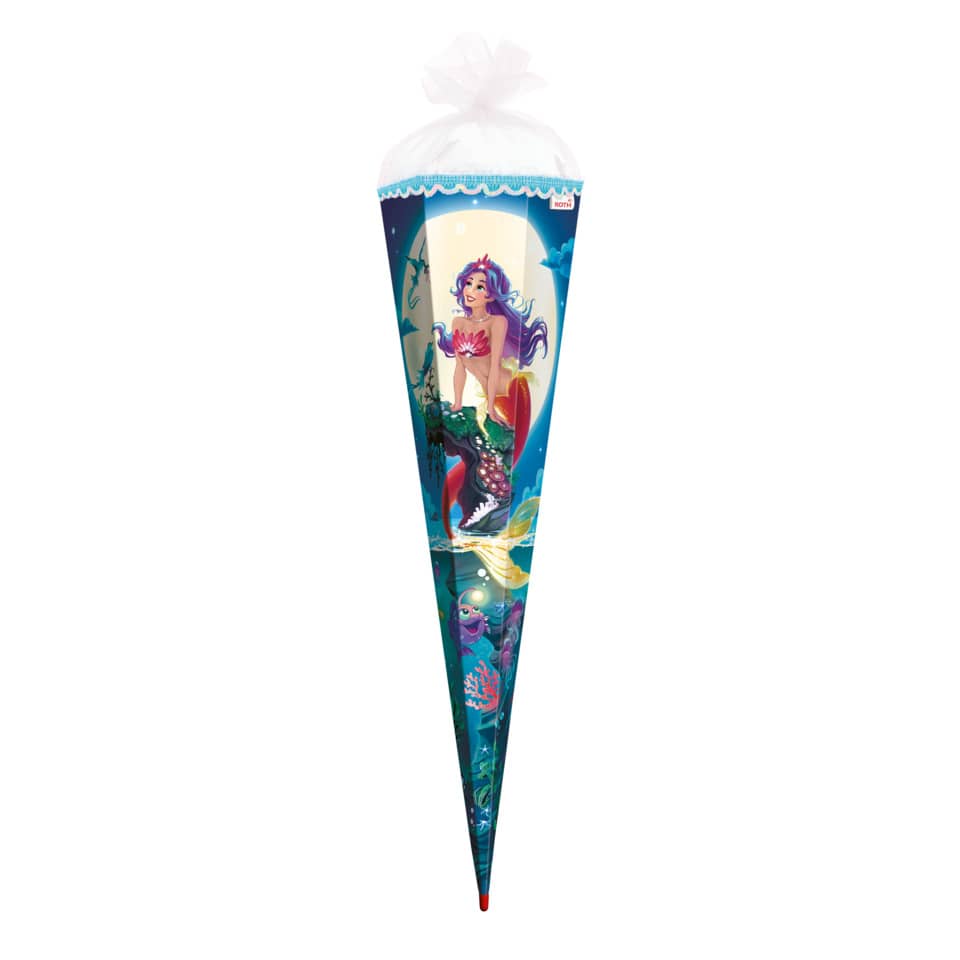 Schultüte Magische Meerjungfrau - eckig, 85 cm