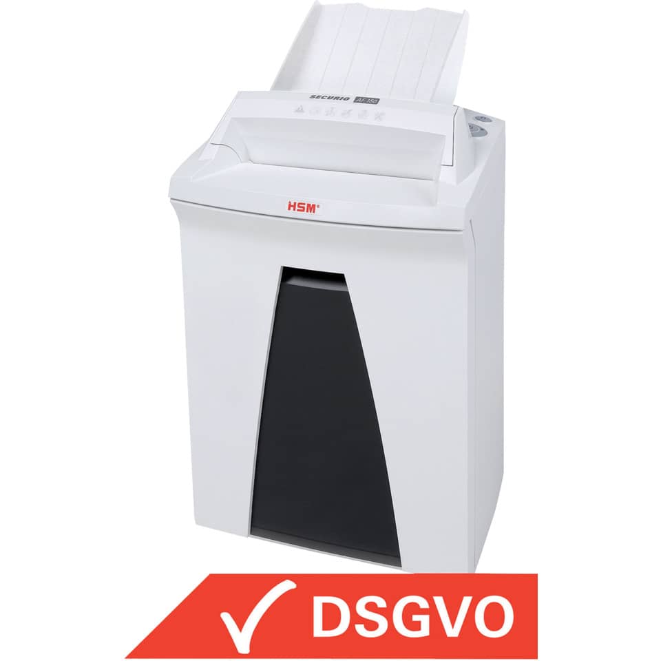 Aktenvernichter SECURIO AF 150 - Partikelschnitt 4,5 x 30 mm, Autofeed