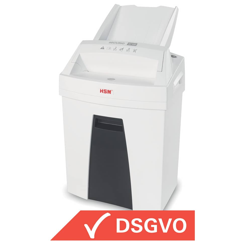 Aktenvernichter SECURIO AF 100 - Partikelschnitt 4 x 25 mm, Autofeed