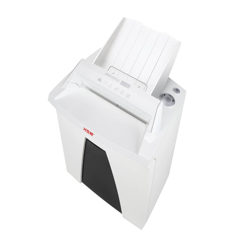 Aktenvernichter SECURIO AF 300 - Partikelschnitt 0,78 x 11 mm, Autofeed, Rollen