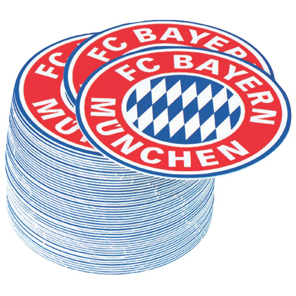 Bierdeckel FC Bayern Emblem - 50 Stück