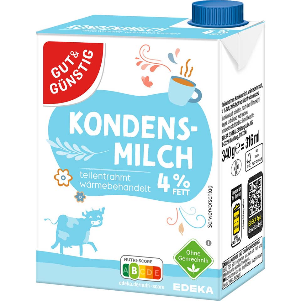 Kondensmilch 4% - 340 g
