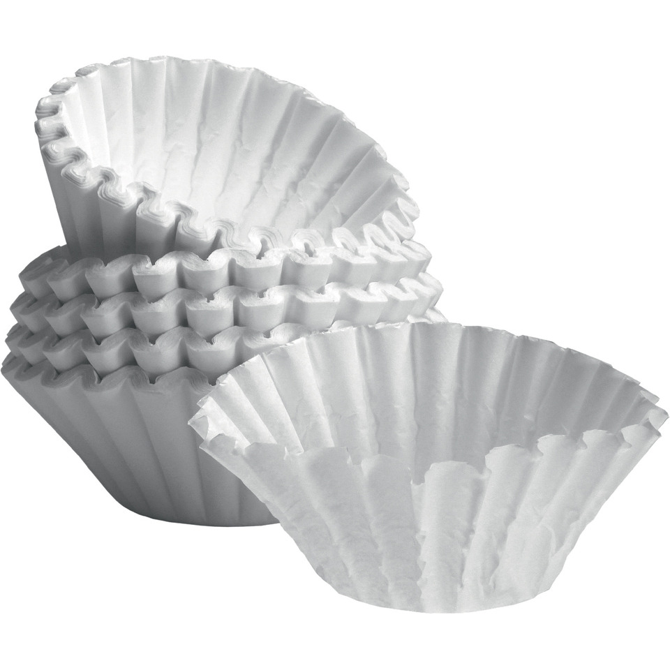 Korbfilter universal Größe 84/250  weiß, 1.000 Stück