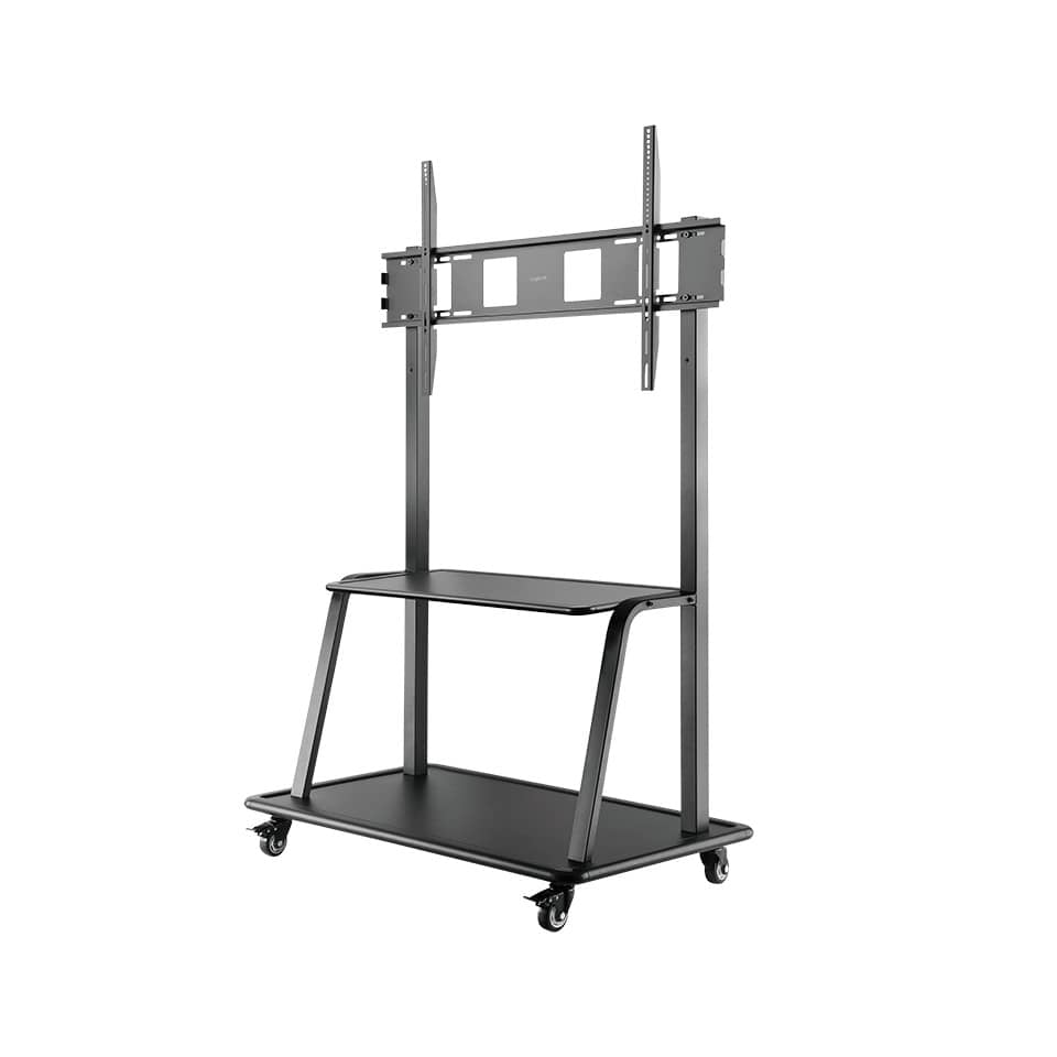 Monitorwagen - 60-105 Zoll, schwarz, höhenverstellbar