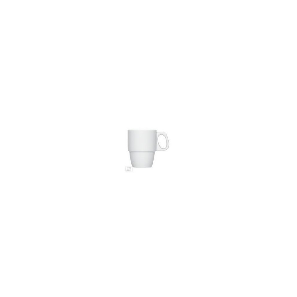 Kaffeebecher Dimension - 0,29 l, Porzellan, weiß, 6 Stück