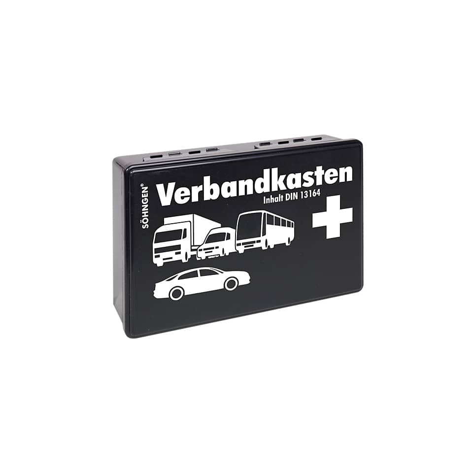 KFZ-Verbandkasten KU schwarz DIN 13164:2022