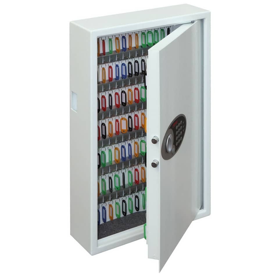 Schlüsseltresor Cygnus Elektronikschloss - 144 Haken, 430 x 660 x 130 mm, weiß