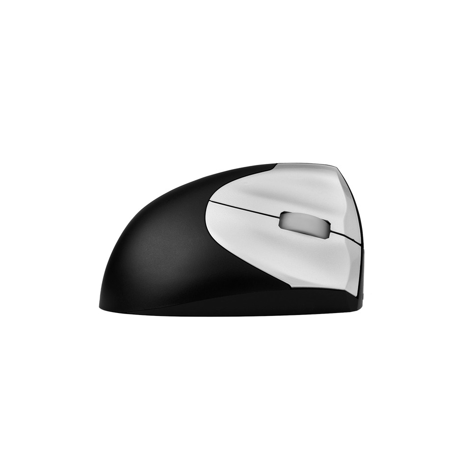 HandShake-Maus VS4 Wireless - Linkshänder, 3 Tasten, 2400dpi, schwarz/silber