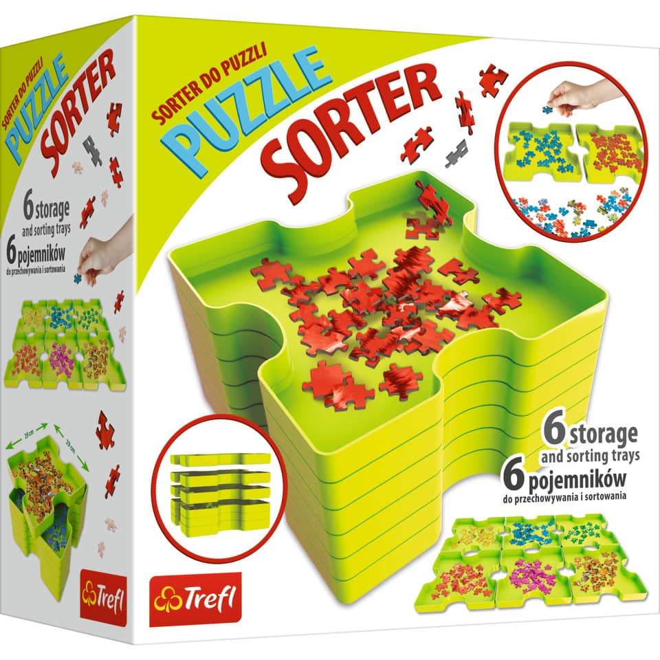 Puzzleteile Sortierer - 6-teilig, stapelbar