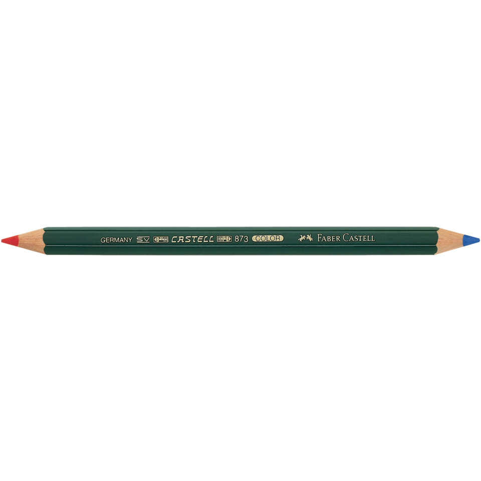Farbstift Castell Color - rot/blau, doppelseitig angespitzt