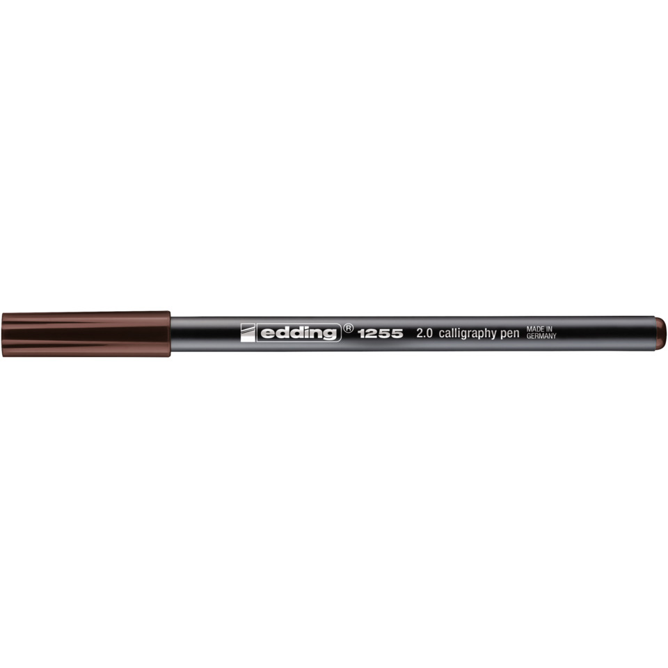 1255 Kalligrafie Stift - Fasermaler, 2,0 mm, dunkelbraun