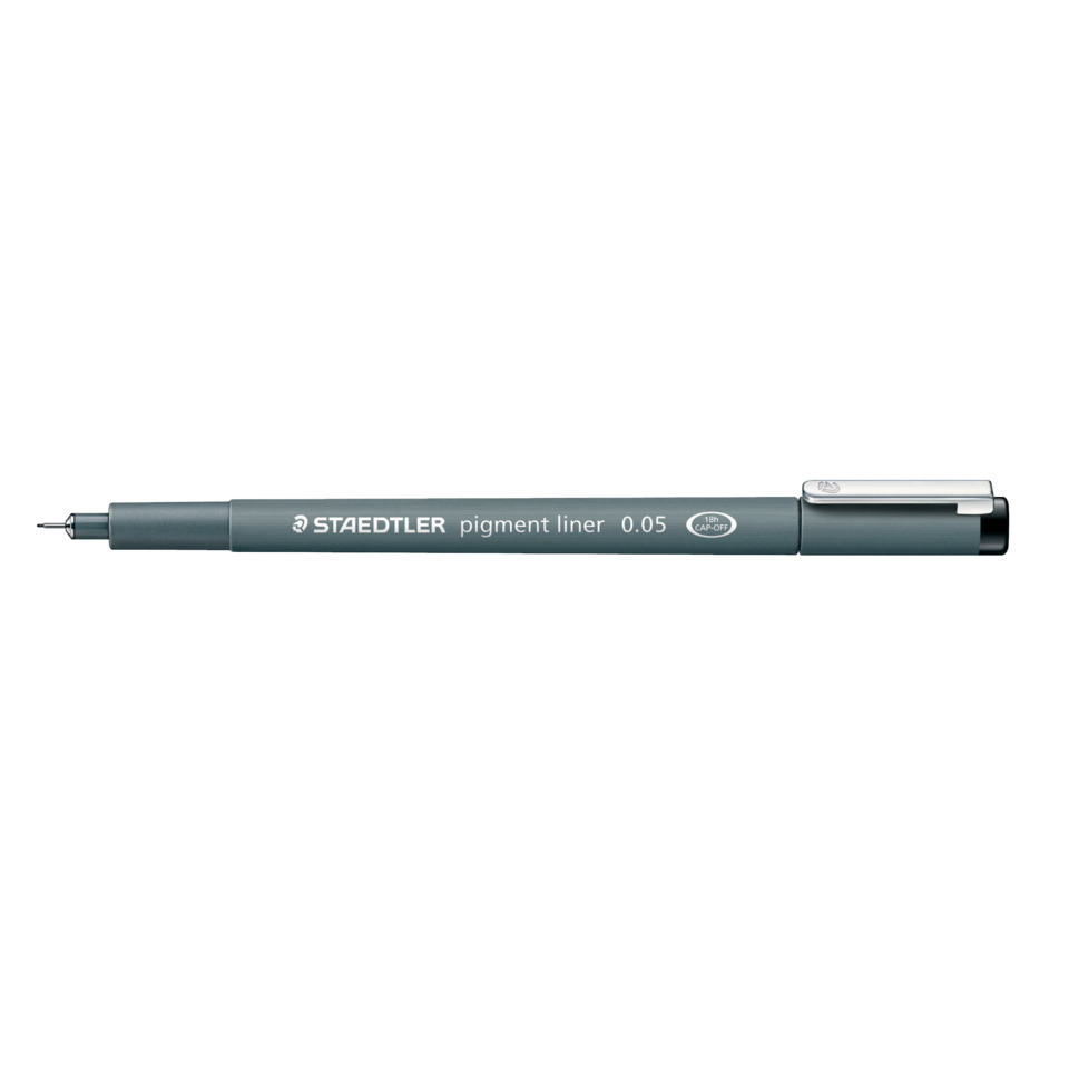 Feinschreiber pigment liner - 0,05 mm, schwarz