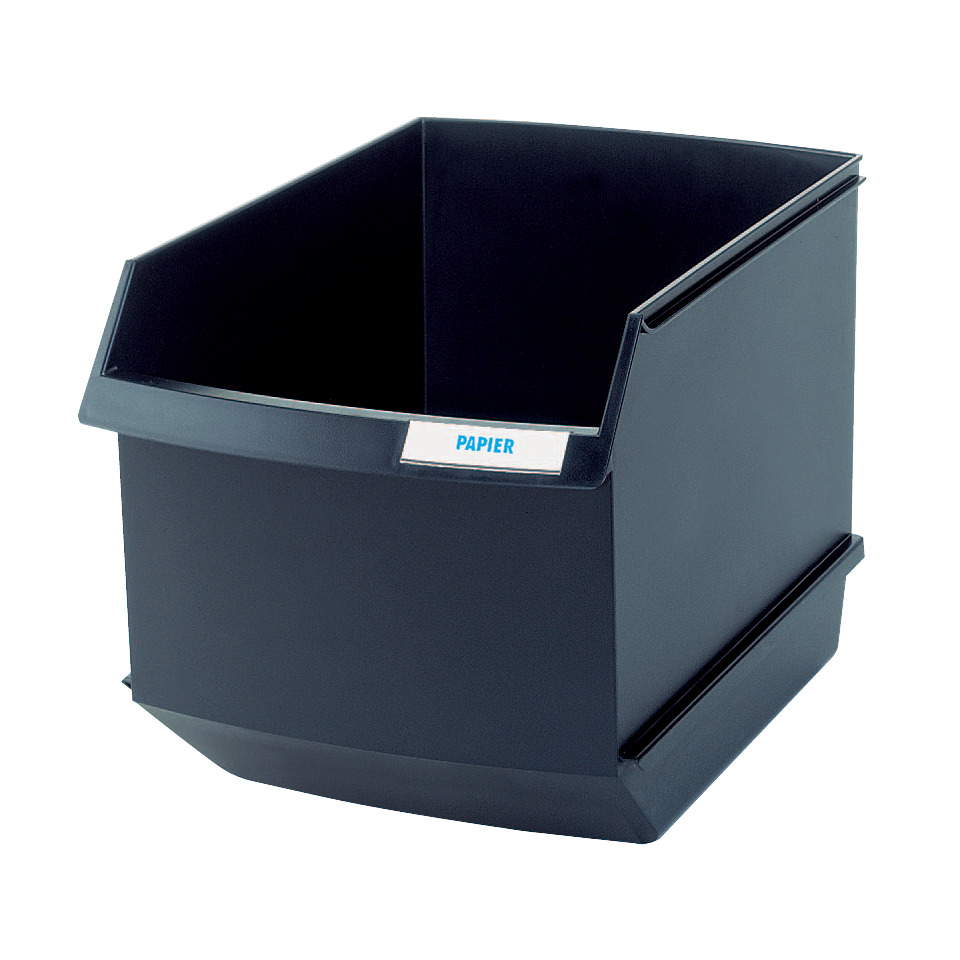 Papierkorb LOGO DRIVE - 25 Liter, schwarz