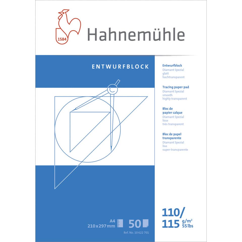 Transparentblock - A4, 110/115 g/qm, 50 Blatt