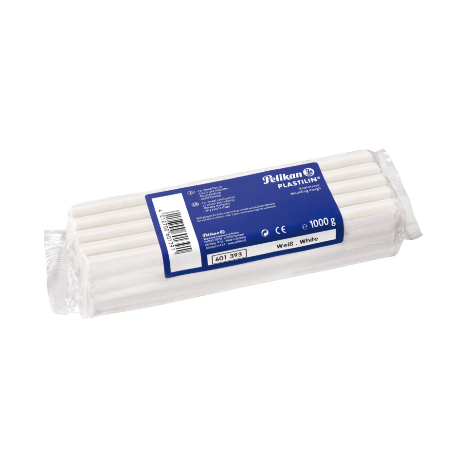 Knetmasse Plastilin 680 - weiß, 1 kg