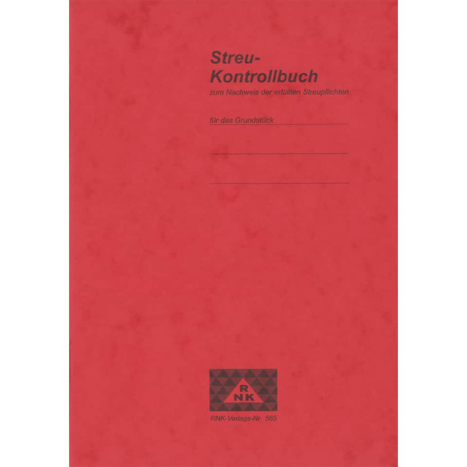 Streu-Kontrollbuch, 24 Seiten, DIN A5