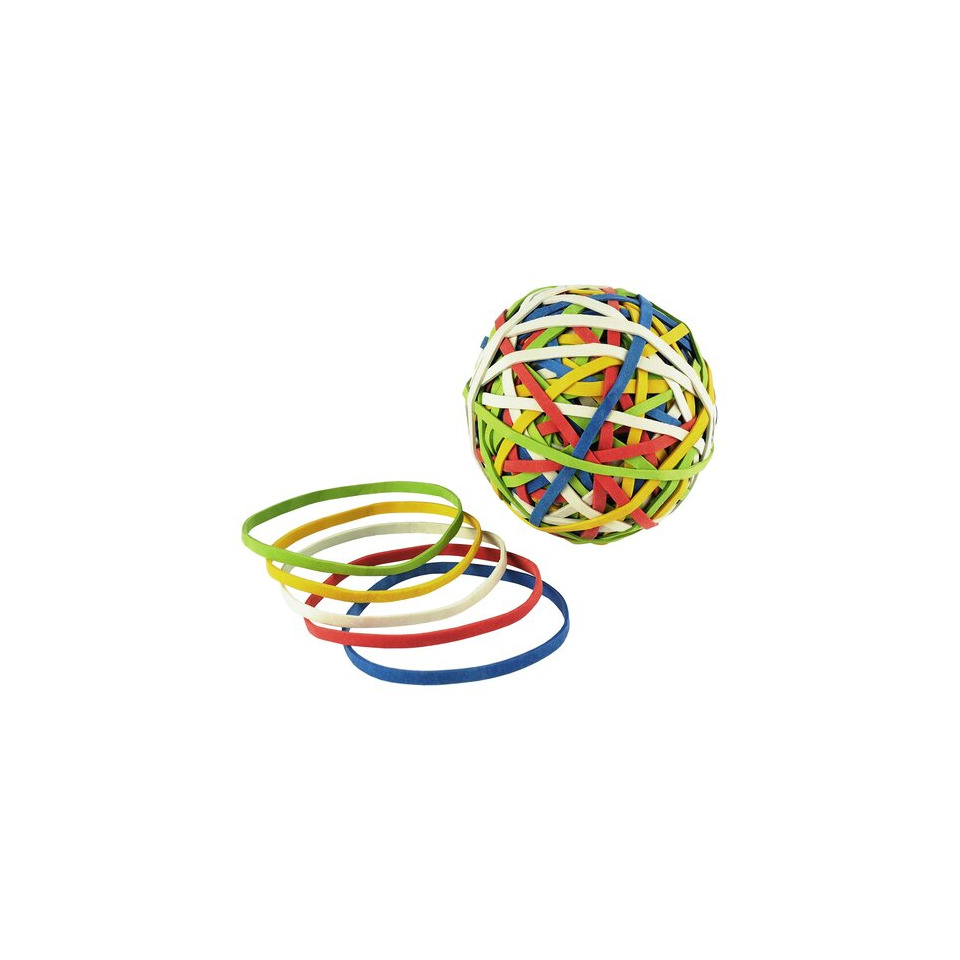 RONDELLA Gummibandkugel Ø 60mm, farbig sortiert, ca. 200 Stück