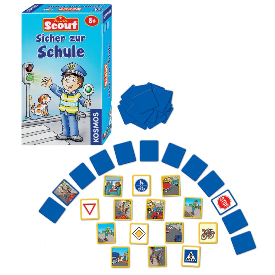 Scout Sicher zur Schule -Lustiges Memospiel