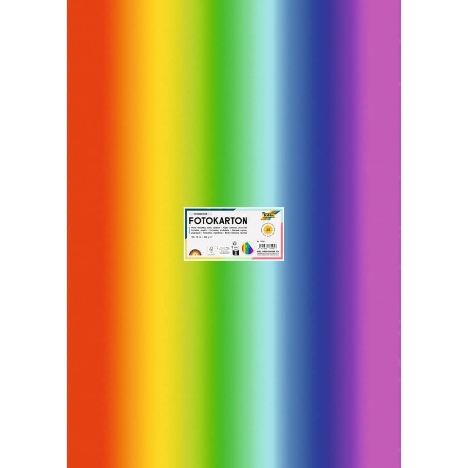 Fotokarton - 50 x 70 cm, Regenbogen