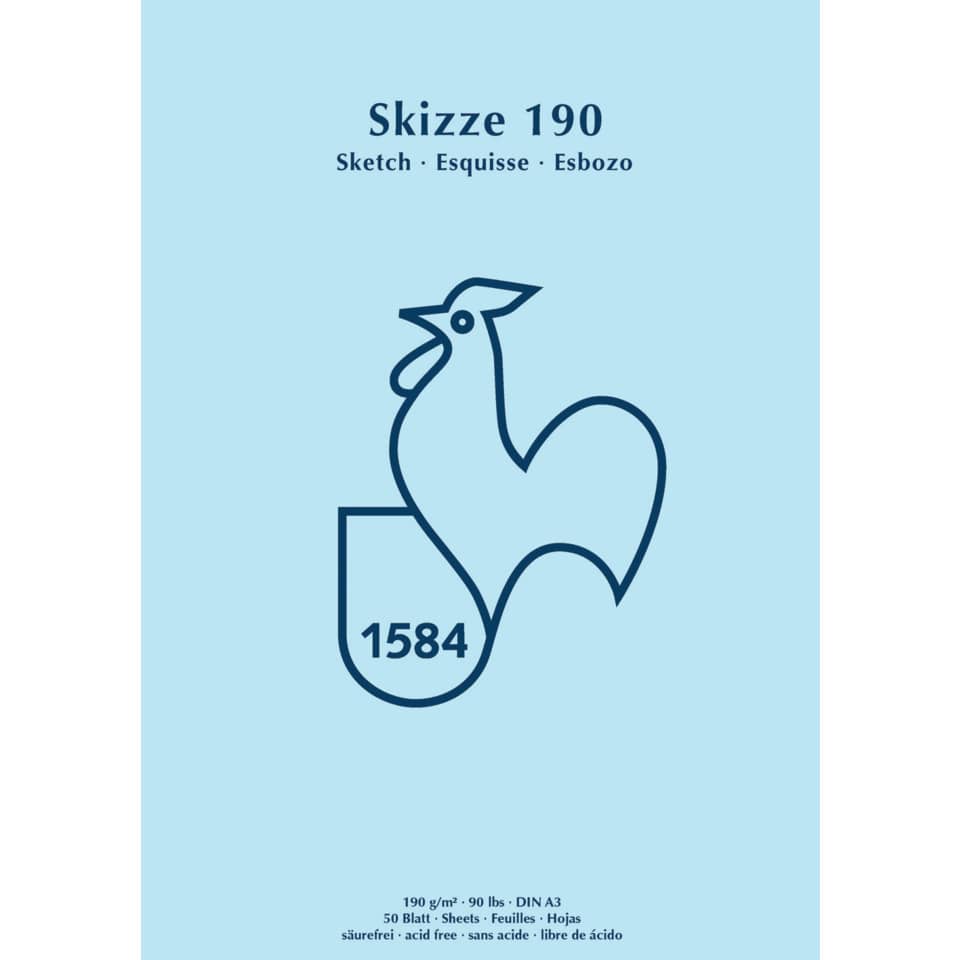 Skizzenblock - A3, 190 g/qm, 50 Blatt