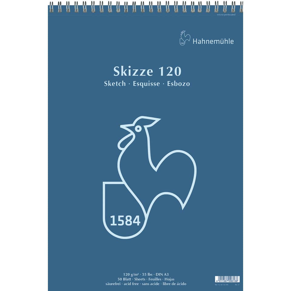 Skizzenblock - A3, 120 g/qm, 50 Blatt