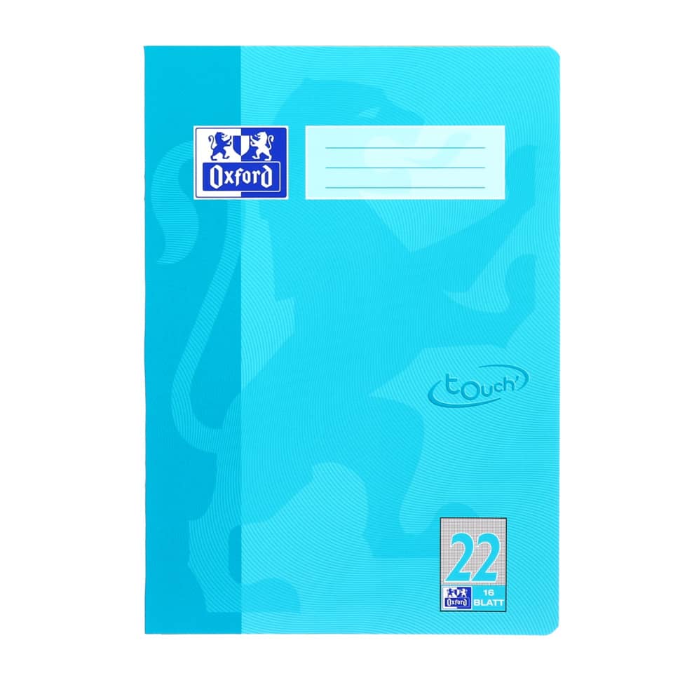 Heft A4 / 16 Blatt Lineatur 22 - Touch hellblau