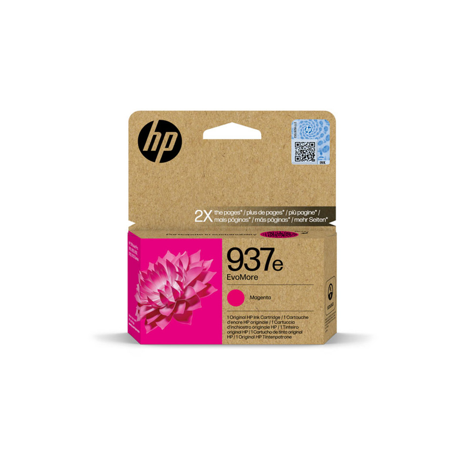 Original HP Druckkopfpatrone magenta Evomore (4S6W7NE,4S6W7NE#CE1,4S6W7NE#SE1,937E,937EM,937EMAGENTA,NO937E,NO937EM,NO937EMAGENTA)