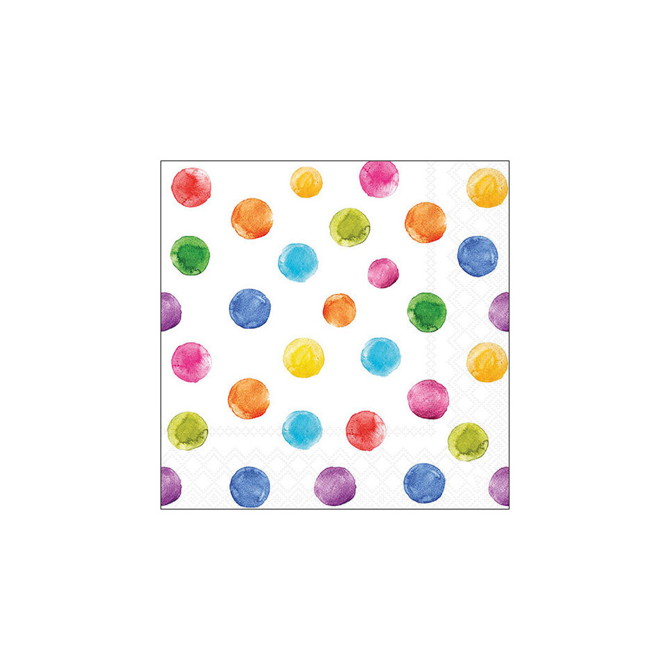 Motivserviette Dots, 33 x 33 cm, 3-lagig, 20 Stück