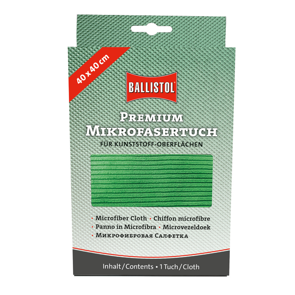 Premium Mikrofasertuch - 40 x 40 cm, grün