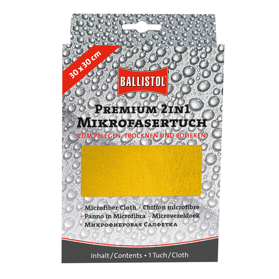 Premium Mikrofasertuch - 30 x 30 cm, gelb