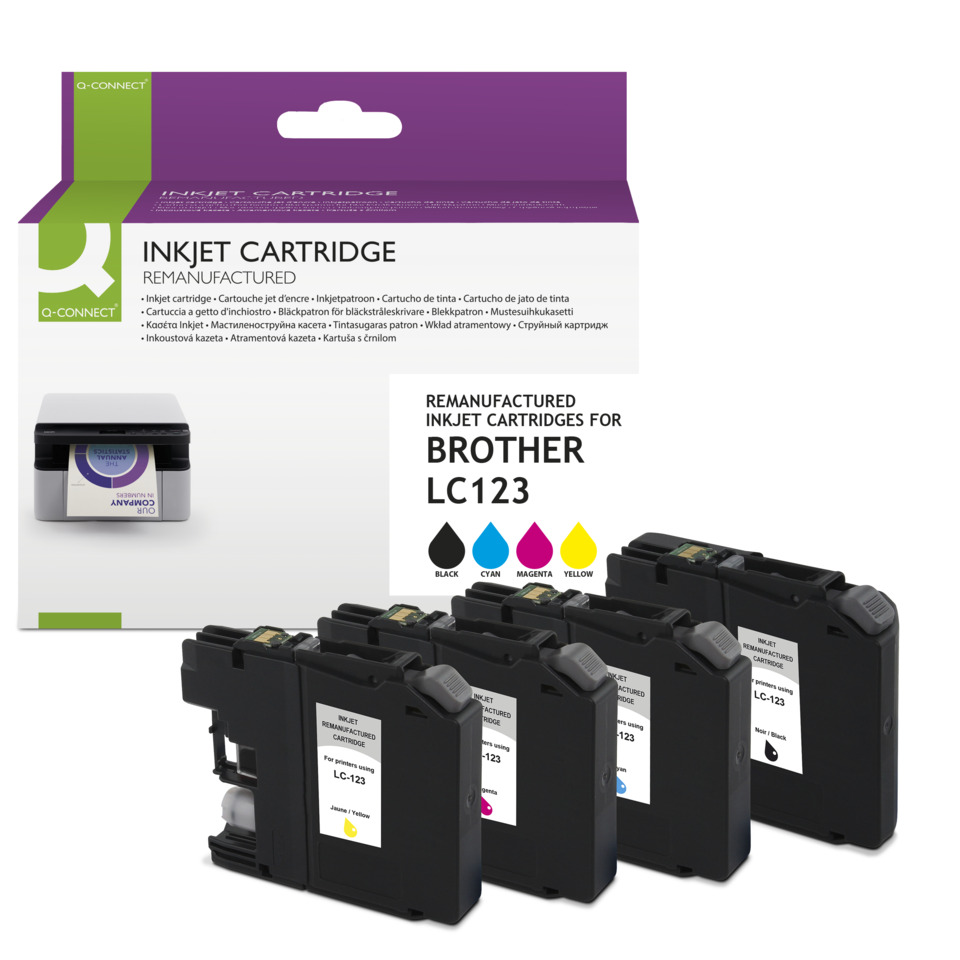 Alternativ Q-Connect Tintenpatrone MultiPack Bk,C,M,Y (KF14250)