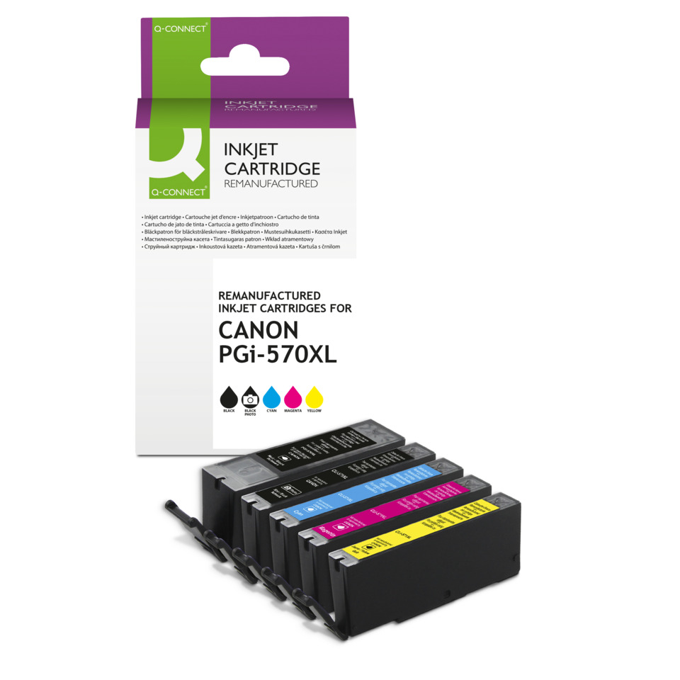 Alternativ Q-Connect Tintenpatrone MultiPack 1xPGI BK + 1xCLI Bk,C,M,Y (KF14258)