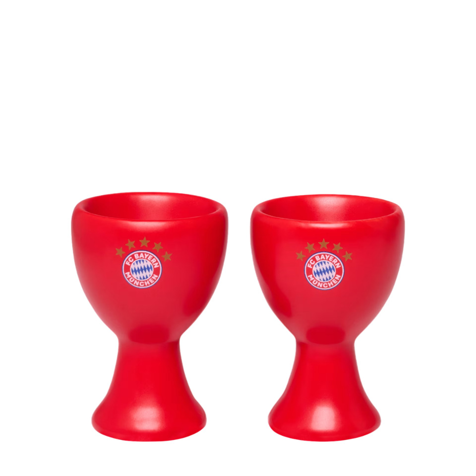 Eierbecher Logo, 2 Stück, rot
