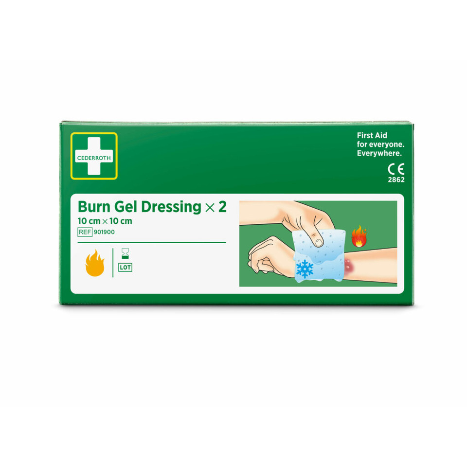 Kompresse Burn Gel, 10x10cm, 2 Stück