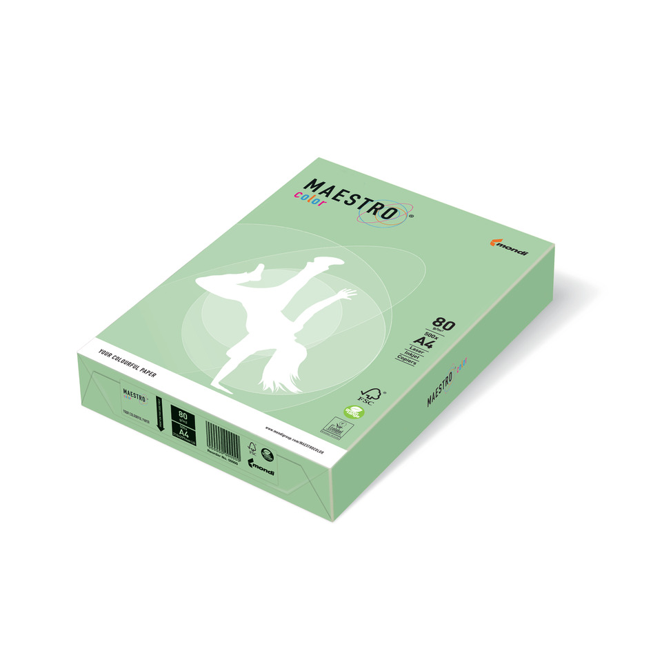 Kopierpapier MAESTRO® Color Pastell, A4, 160g/m², 250 Blatt, mittelgrün