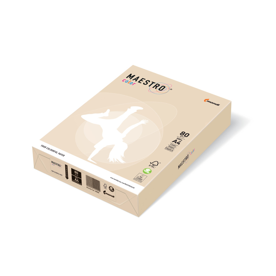Kopierpapier MAESTRO® Color Pastell, A4, 80g/m², 500 Blatt, creme