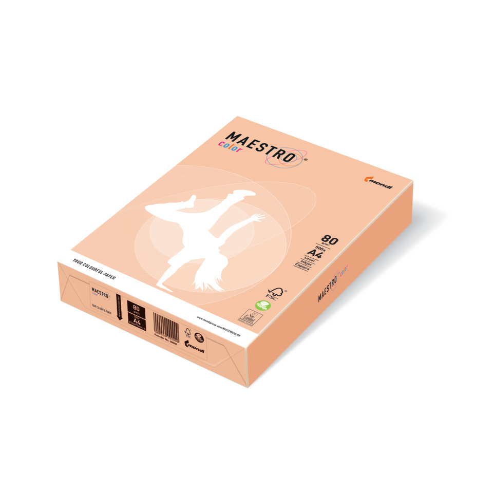 Kopierpapier MAESTRO® Color Pastell, A4, 80g/m², 500 Blatt, lachs