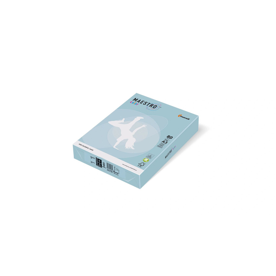 Kopierpapier, A5, 80g/m², 500 Blatt, eisblau